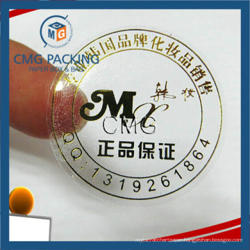 Customized Golden Adhesive Sticker Labels